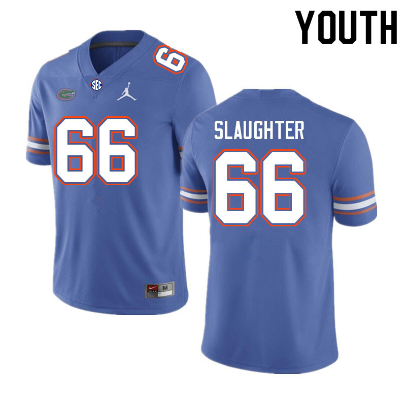 Youth #66 Jake Slaughter Florida Gators College Football Jerseys Sale-Royal